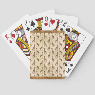 Pretty Gold Giraffe Chic Playing Cards