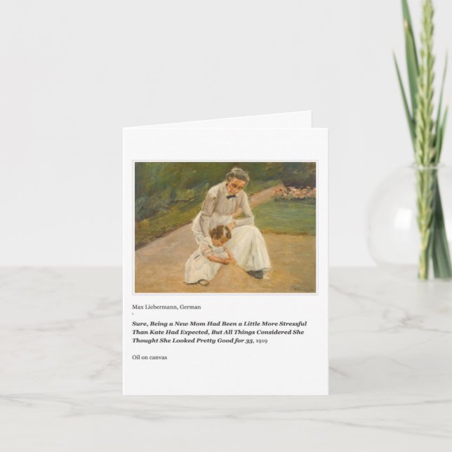 PRETTY GOOD FOR 35 MOTHER'S DAY CARD (Front)