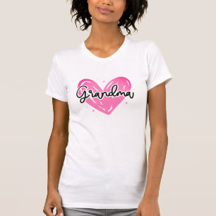 Pretty Grandma Heart T-Shirt