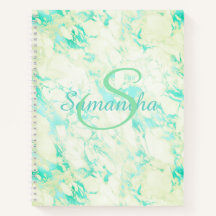 Pretty Green Marble Name Personalised