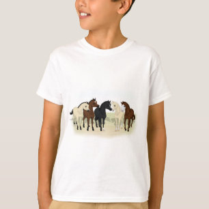 Pretty Group of Foals Baby Horses T-Shirt