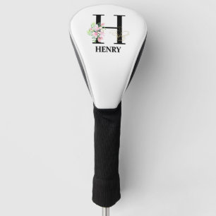 Pretty H Monogrammed Initial Golf Head Cover