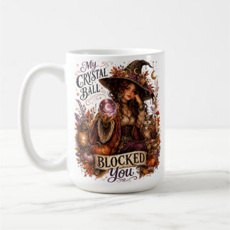 PRETTY HALLOWEEN THEMED WOMAN AND SAYINGS COFFEE MUG