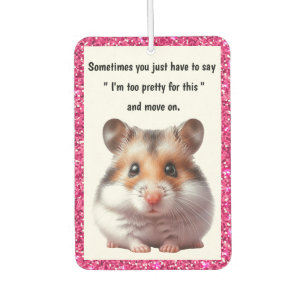 Pretty Hamster Car Air Freshener