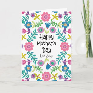 Pretty Happy Mother’s Day Floral Card
