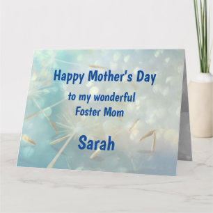 Pretty Happy Mother’s Day Foster Mom Card