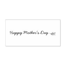 Pretty Happy Mother's Day Script Botanical