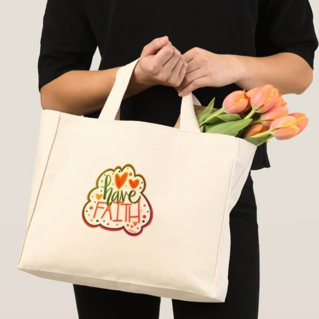 Pretty Have Faith Inspirivity Tote Bag (Creator Uploaded)