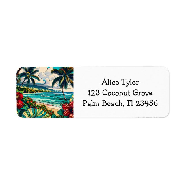 Pretty Hawaiian Island themed (Front)