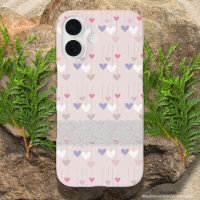 Pretty heart pattern in pink Girly lace 