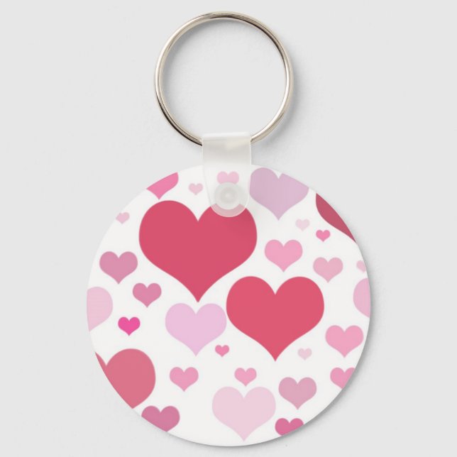 Pretty Hearts Key Ring (Front)