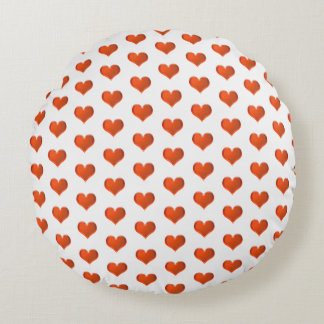 Pretty Hearts Round Cushion