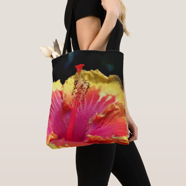 Pretty Hibiscus Flower Close Up  Tote Bag (Close Up)