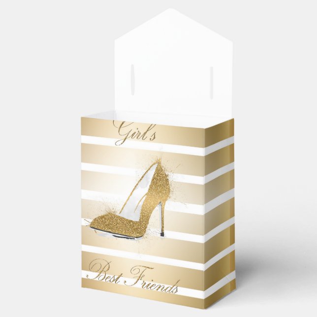 Pretty High heels shoe “Girls best Friends” Favour Box (Opened)