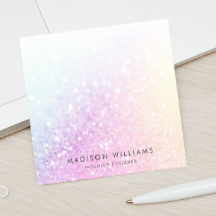 Pretty Holographic Glitter Girly Glamorous Post-it Notes