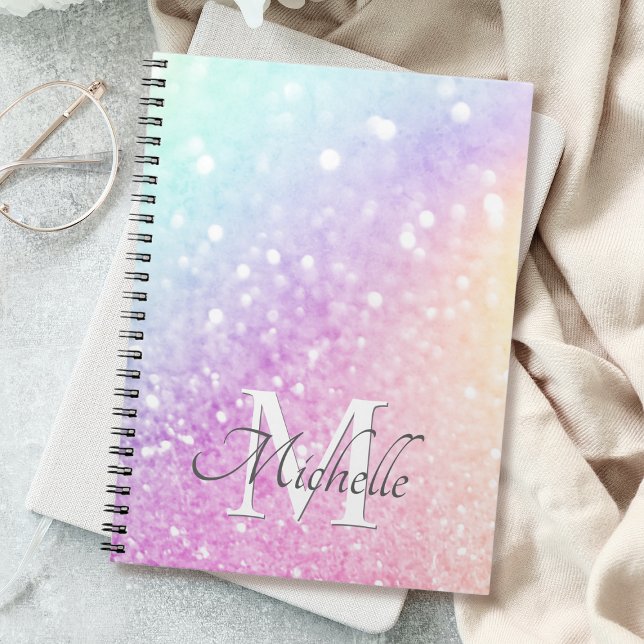 Pretty Holographic Glitter Girly Glamourous Notebook (Creator Uploaded)