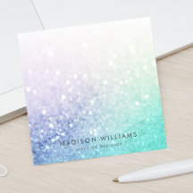 Pretty Holographic Glitter Girly Glamourous Post-it Notes