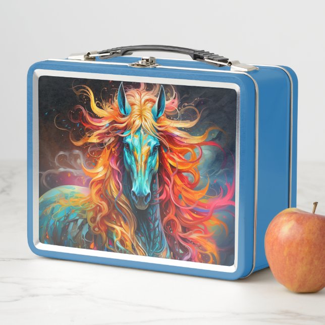 Pretty Horse Metal Lunch Box (In Situ)