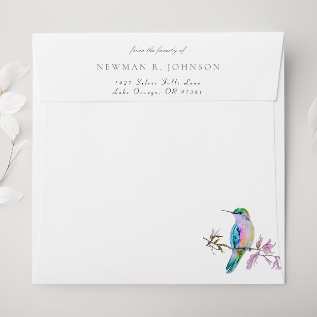 Pretty Hummingbird From the Family Of Funeral Envelope (Creator Uploaded)