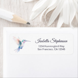 Pretty Hummingbird Return Address