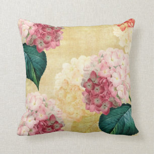 Pretty Hydrangea Floral Cushion