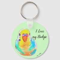 Pretty I Love My Budgie Budgerigar Parakeet Bird