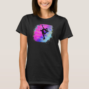 Pretty Ice Skating Dancer Figure Skate Skater Colo T-Shirt