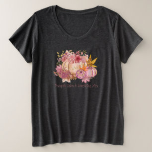 Pretty in Autumn Pink: Whimsy & Spice Plus Size T-Shirt