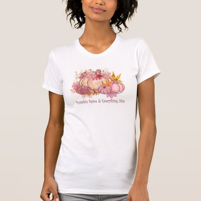 Pretty in Autumn Pink: Whimsy & Spice T-Shirt (Front)