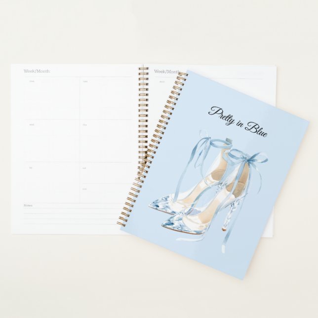 Pretty in Blue High Heels Planner (Display)