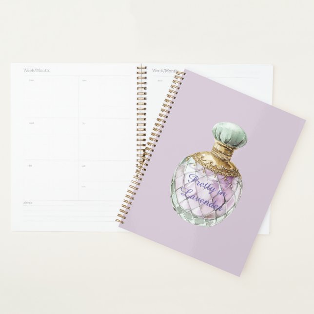 Pretty in Lavender Perfume Bottle Planner (Display)