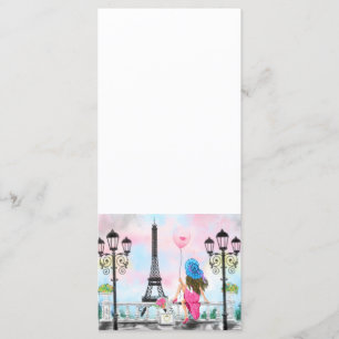 Pretty In Paris Menu with Eiffel Tower