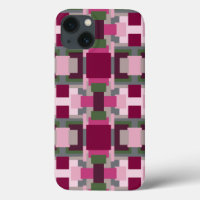 Pretty In Pink And Green Colour Block 