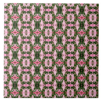 Pretty in Pink and Green Tile