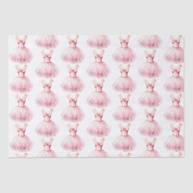 Pretty in Pink Ballet Dress Tissue Paper (Front)