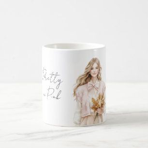 Pretty in Pink Blonde Coffee Mug