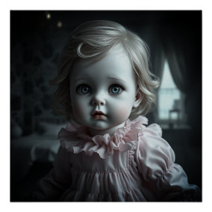 Pretty In Pink, Blonde Haired Doll (Miss January) Poster