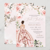 Pretty in Pink Blush Roses Sweet Sixteen Birthday