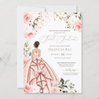 Pretty in Pink Blush Roses Sweet Sixteen Birthday