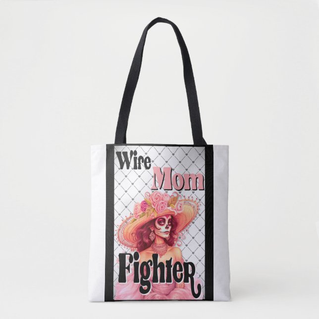 Pretty in Pink Breast Cancer Awareness  Tote Bag (Front)