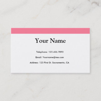 Pretty in Pink Business Card