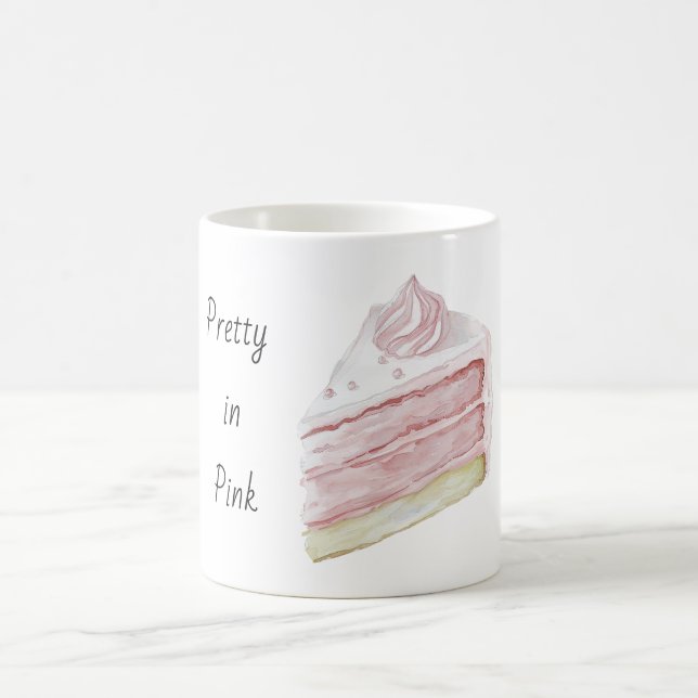 Pretty in Pink Cake Coffee Mug (Center)