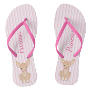 Pretty in Pink Chihuahua Jandals