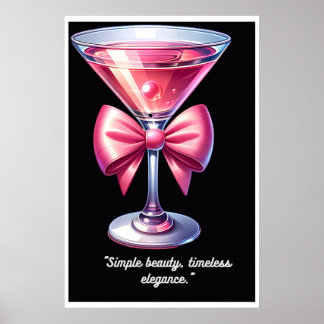 Pretty in Pink: Cocktail Charm Poster