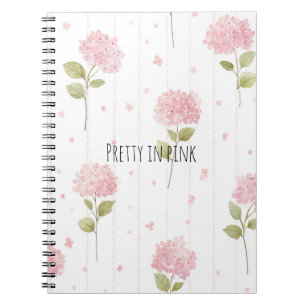 Pretty In Pink Flowers Notebook