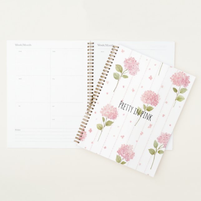 Pretty In Pink Flowers   Planner (Display)
