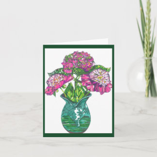 Pretty in Pink Folded Note Card