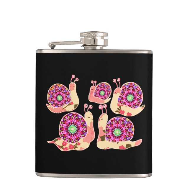 Pretty in Pink Girly Gifts for Girls Hip Flask (Front)