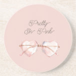 Pretty in Pink Heart Sunglasses  Coaster<br><div class="desc">Pretty in Pink Heart Sunglasses</div>
