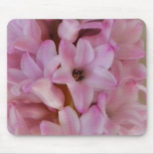 Pretty in Pink Hyacinth Flowers Mouse Pad